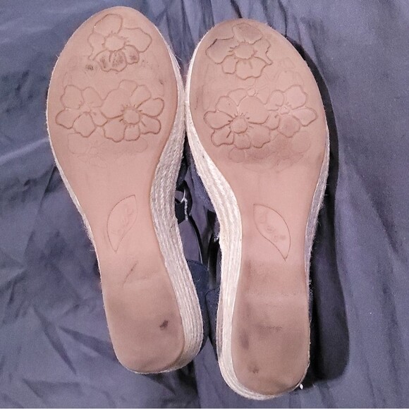 BOC Women's Bree Espadrille Wedge Sandals Size 8 Dark Blue Canvas - Picture 9 of 14